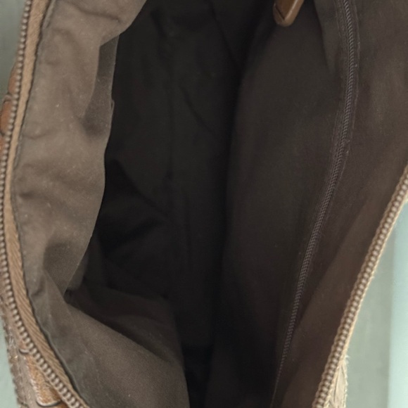 Kim Rogers Brown Crocodile Embossed Crossbody Handbag - Picture 9 of 12